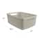 Curver® Jute Cream Plastic Storage Basket Organizer